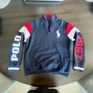 Polo Quarter Zip Mens L